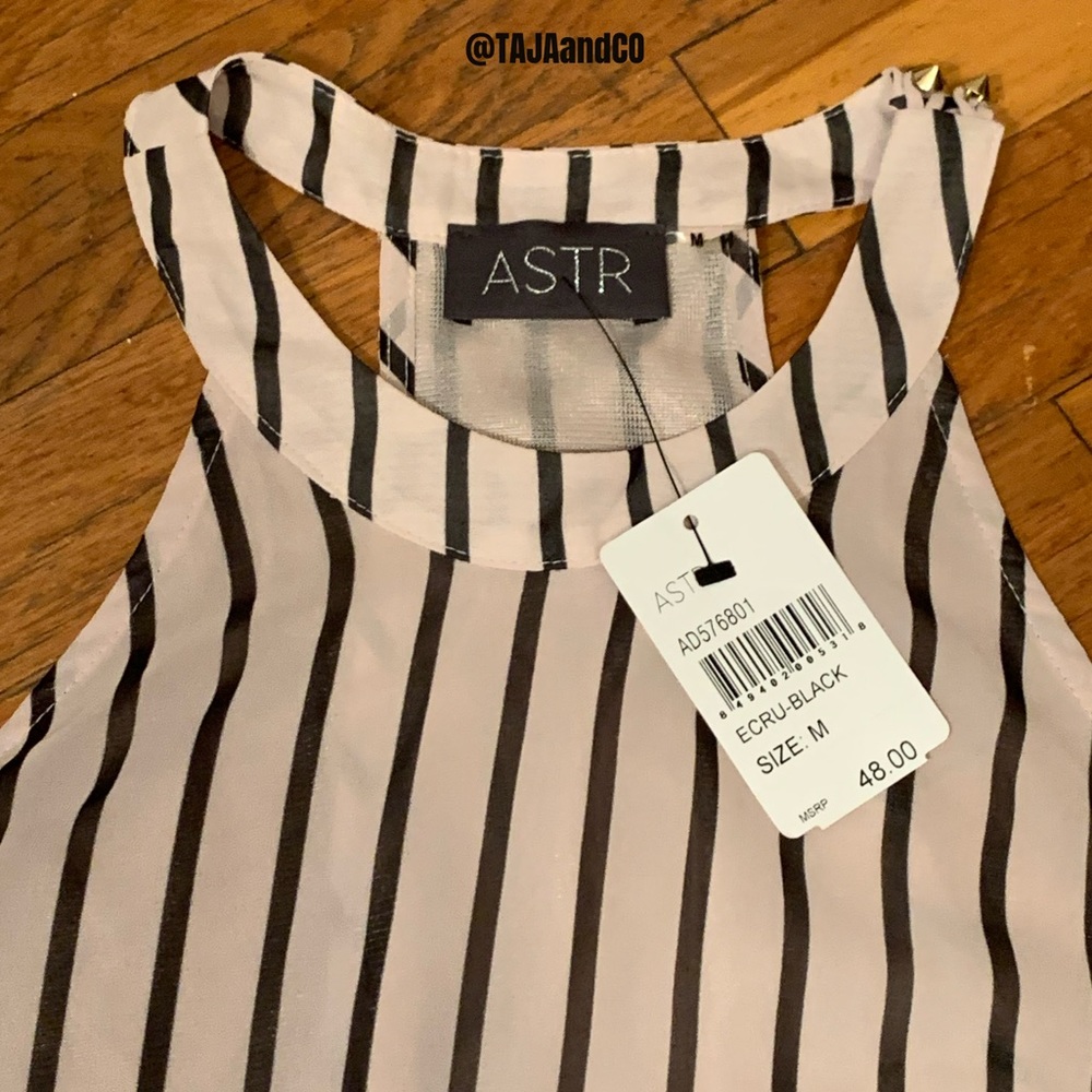 ASTR The LABEL (Nordstrom): Striped Career Top